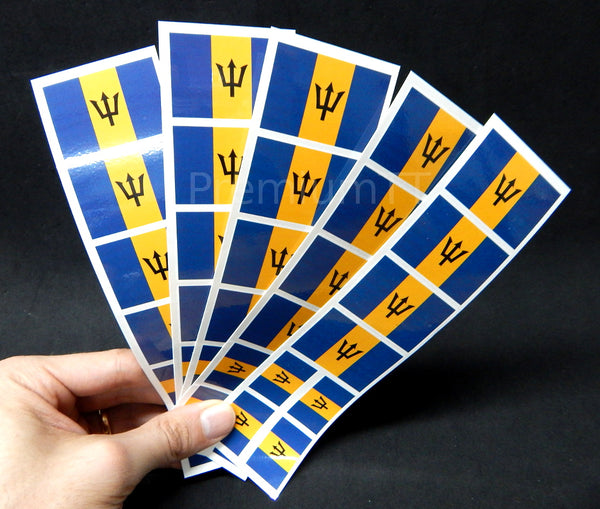Barbados Flag Temporary Tattoo & Party Favors – Premium Temporary Tattoos